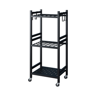 园林工具架置物收纳架带轮车库五金工具储物架移动农用工具置物架