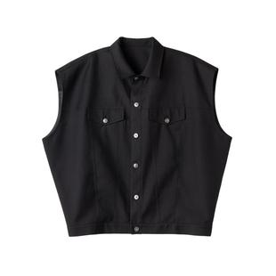 INSOMNIA失眠者夏季设计感高级廓形工装宽松坎肩马甲五分裤套装男