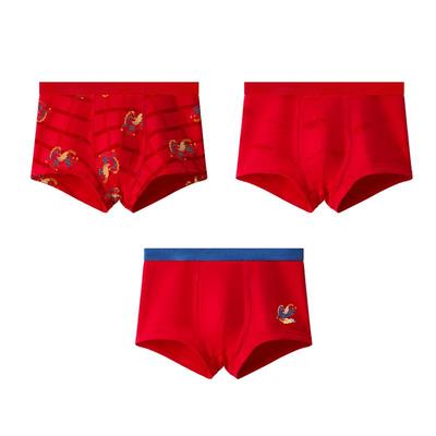 红豆纯棉内裤男童本命年