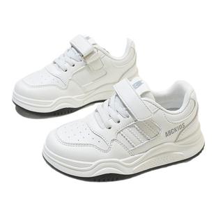 abckids童鞋儿童板鞋白色春秋男女童运动小白鞋学生团队演出鞋子