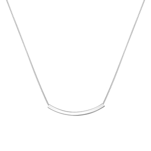 925纯银微笑项链女ins轻奢小众设计感简约冷淡风爆款锁骨链毛衣链