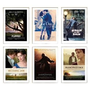 欧美电影海报装饰画客厅背景墙画酒吧民宿卧室挂画咖啡店人物壁画