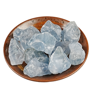 天然天青石原石摆件矿物标本蓝色水晶扩香石科普教学绕线diy饰品