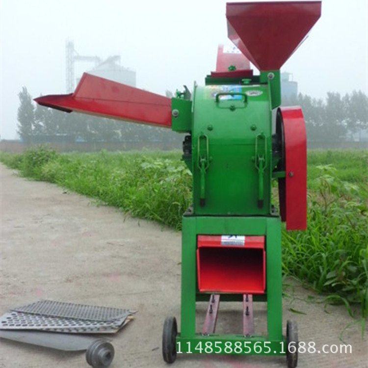 养殖干湿两用铡草粉碎机 玉米秸秆揉丝切草机 多功能揉搓草料机
