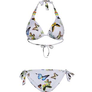 范德安比基尼泳衣女 小胸聚拢性感露背沙滩度假ins风分体游泳衣