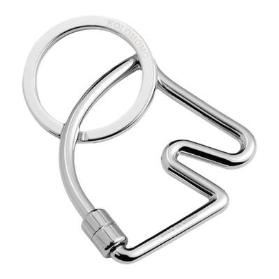 经典马头精钢镜面匙扣