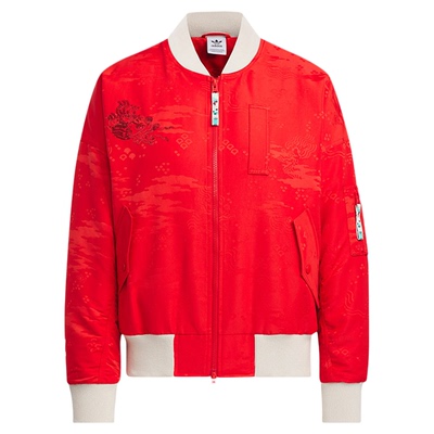Adidas阿迪达斯阮菲菲联名款龙年运动宽松棉服外套IX4220