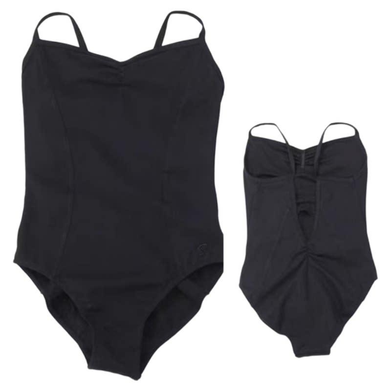 三沙女生体操服成人舞蹈艺考形体服高胯大背芭蕾舞连体练功服吊带
