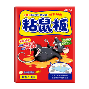 老鼠粘强力粘鼠板胶大老鼠贴捕鼠神器扑捉器超强家用加大加厚灭鼠