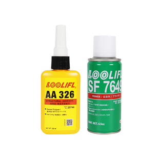 326胶水结构胶强力粘接汽车倒车镜挡风玻璃反光镜车内后视镜底座电机马达磁铁金属粘接磁钢厌氧胶7649促进剂