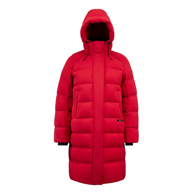 君羽鹅绒服女中长款加厚连帽