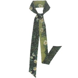 梵高野玫瑰加长编发丝巾发带女外出绑发绑包飘带复古发箍扎头发饰