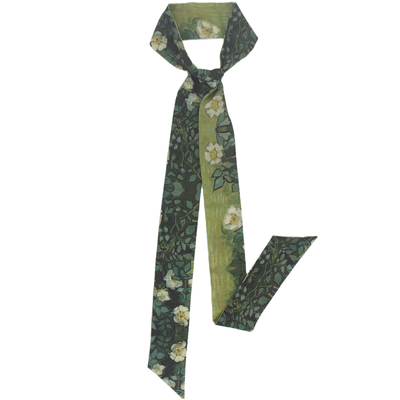 编发复古森系加长丝巾发带