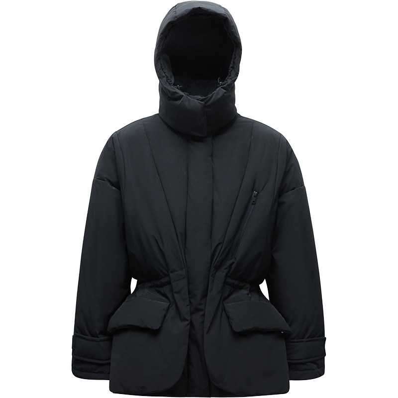 都市风衣感短款时髦羽绒服