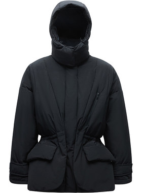 都市风衣感短款时髦羽绒服