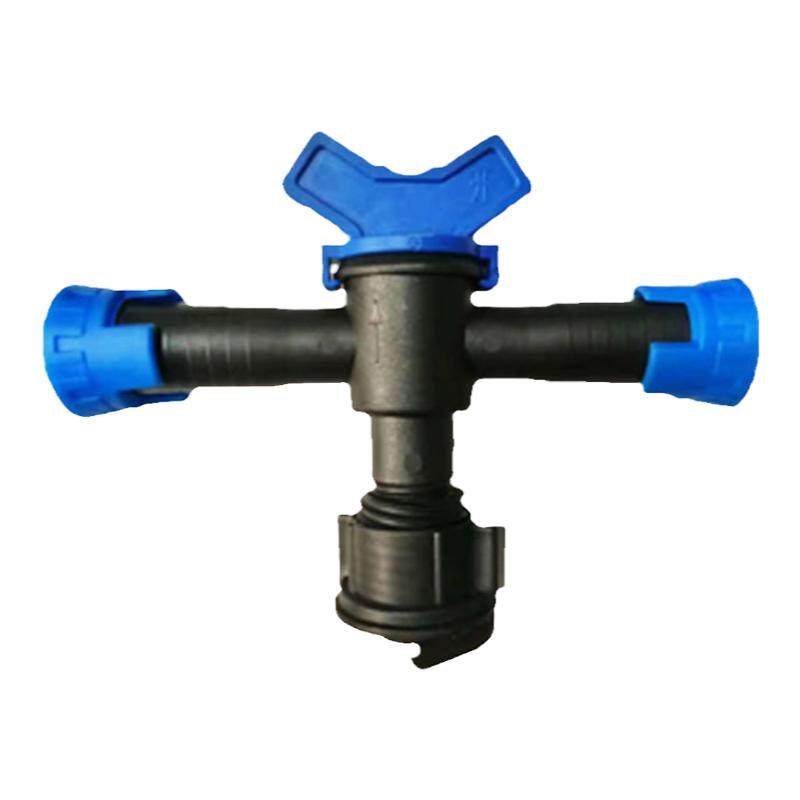 16软带旁通阀滴管开关贴片滴灌带接头农用水带软主管锁母阀门皮垫