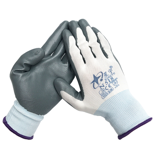 星宇N518丁腈劳保手套528黑丁晴橡胶浸渍涂胶防护厚耐磨防油透气