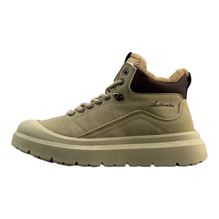 外贸男鞋户外加棉加厚高帮鞋男加绒保暖工装靴冬季不冻脚防滑棉鞋