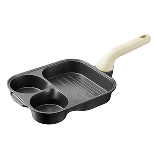 苏泊尔早餐锅煎锅三合一煎蛋锅汉堡锅有钛不粘平底锅家用煎蛋神器