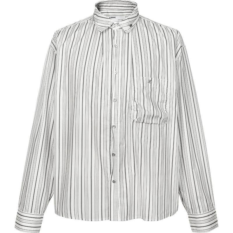 C2H4 Lineation Recliner Shirt 旧时衣橱堆放褶皱 衬衫 #R010