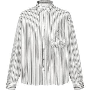 C2H4 Lineation Recliner Shirt 旧时衣橱堆放褶皱 衬衫 #R010