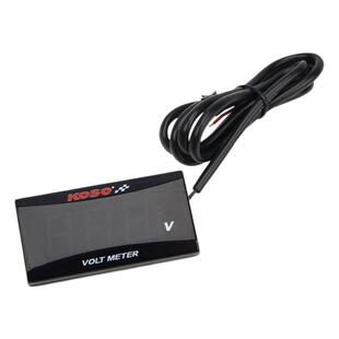 KOSO电压表电动车摩托车仪表改装仪表电子表0-120V电压液晶显示表