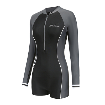 pridonna防晒连体长袖抗氯游泳衣