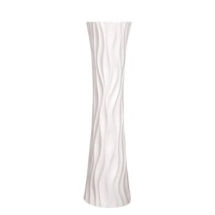 陶瓷落地白色简约时尚欧式现代花器创意客厅摆件干花绢花大花瓶