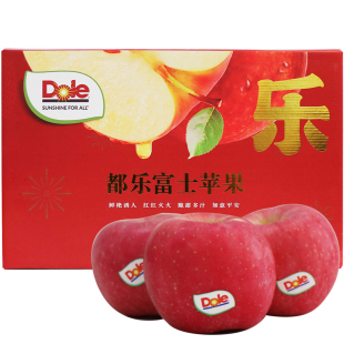 都乐红富士苹果水果 甜脆多汁新鲜dole苹果整箱礼盒送人水果包邮