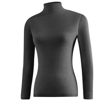 简·云羊毛蚕丝德绒半高领打底衫