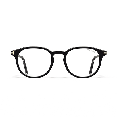 TOM FORD汤姆福特眼镜架  TF圆形超轻文艺近视眼镜框 FT5795-K-B