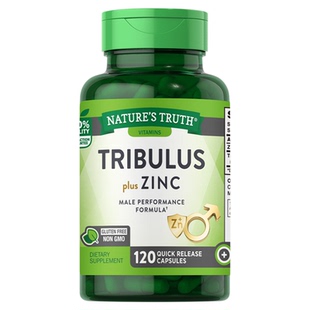自然之珍进口补充雄性激素睾酮锌健身刺蒺藜健身促睾增肌120粒