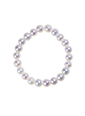 珍珠戒指女款素圈指环轻奢送礼物