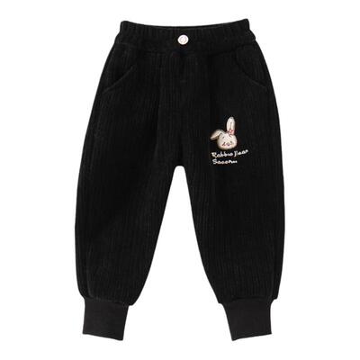 裤子女童洋气加绒裤子秋冬休闲裤