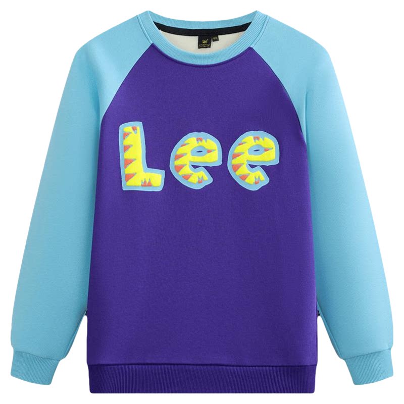 leekids童秋冬加绒加厚卫衣