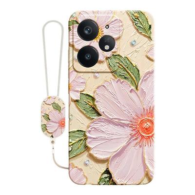 油画花朵适用Realme真我Neo7Turbo手机壳RealmeNeo7Turbo新款保护套noe好看硅胶oppo全包防摔opponeo男女外壳