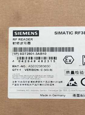 议价6GT2801-3AB10西门子RF300 阅读器 RF380R 6GT2 801-3AB10