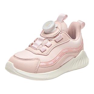 Miffy米菲童鞋春秋女童防滑防水革面旋钮扣休闲运动鞋缓震跑步鞋