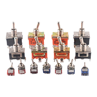 钮子开关扭子纽摇头摇臂拔动拨动自复位两二档三档2MTS-102 202