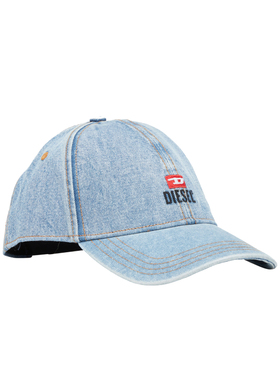 [叠享礼遇]DIESEL男士蓝色SUPER LOGO棒球帽A13852RPBAL