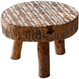 掬涵原木花凳花盆托架支架花盆底托底座托盘创意小花架置物架阳台