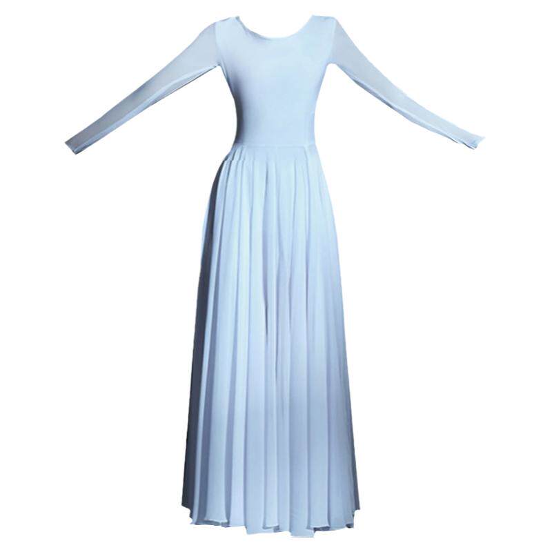 如愿演出服灯火里的中国舞蹈服现代舞飘逸红色大摆裙万疆开场舞女