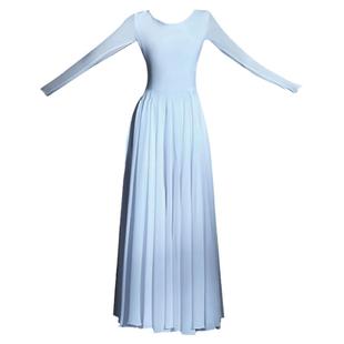 如愿演出服灯火里的中国舞蹈服现代舞飘逸红色大摆裙万疆开场舞女