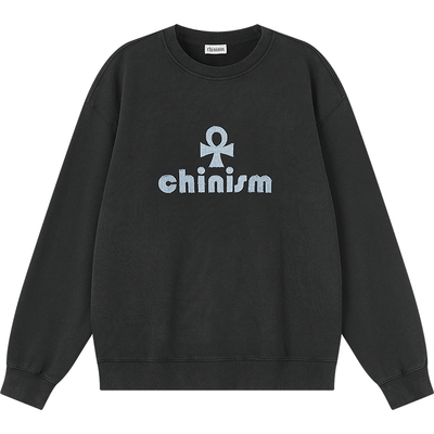 CHINISM丨牛仔贴布绣做旧卫衣