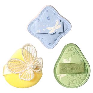 尔木萄艺术家花园系列MINI迷你粉扑拇指粉扑上妆遮瑕修容3枚装