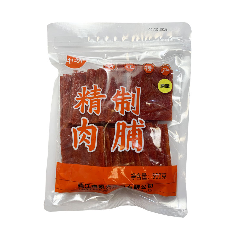 靖江特产中靖精制手撕500g铺猪肉脯