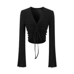 无以幻象 x 陈太太CHENTAITAI   抽绳四穿针织打底衫T恤