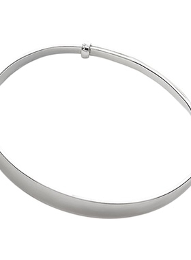 光面手镯999足银精致秀气个性女