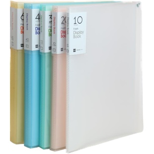 创易文件夹资料册多层A4插页档案夹透明活页学生乐谱收纳盒办公用可爱韩国风琴包分类试卷夹孕检资料夹文件袋