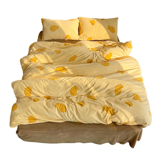 鲷鱼烧｜原创幸福感奶油绒三四件套冬加厚绒面单双人毛绒床单被套